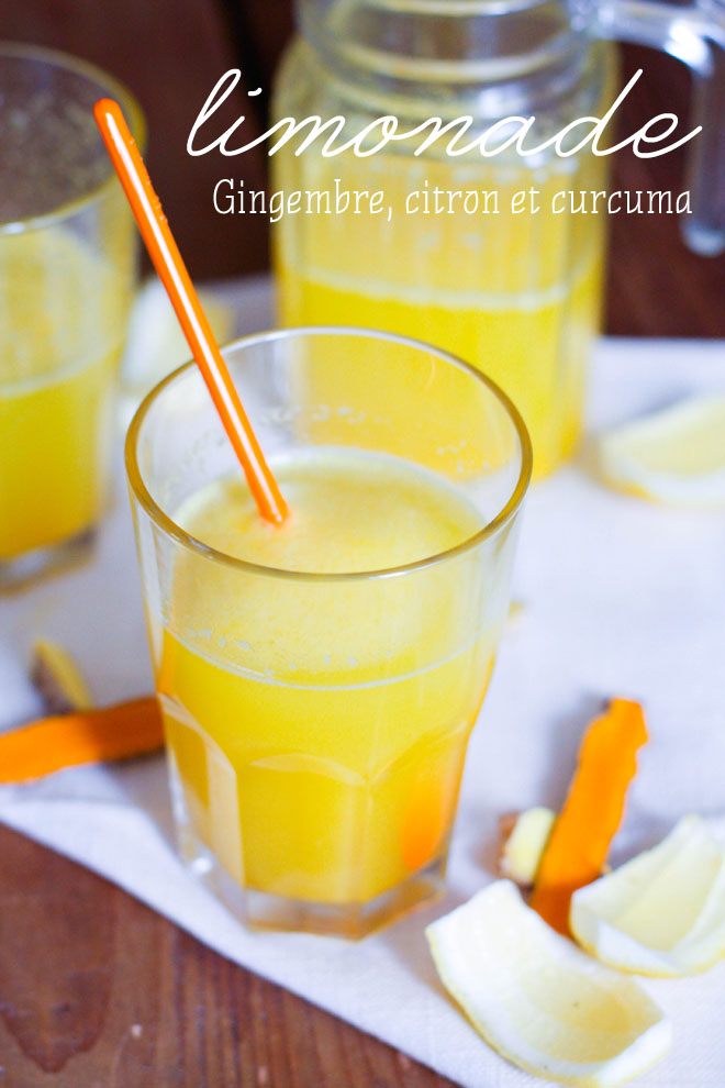 Limonade curcuma citron gingembre